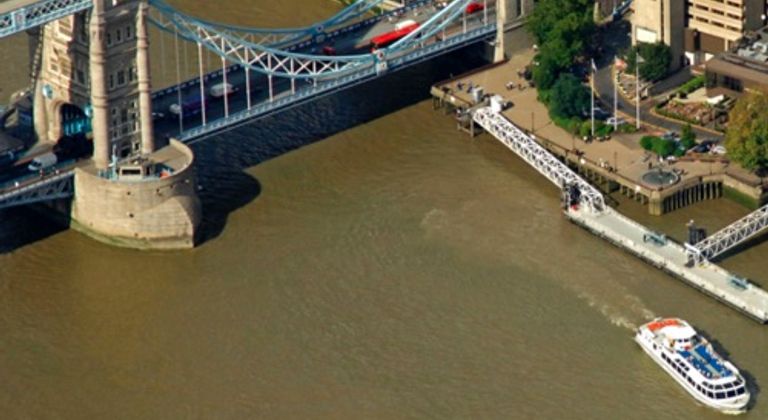 Pier location by Tower Bridge - (St Katharine Pier)