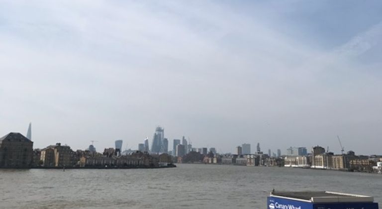 River views Canary Wharf 