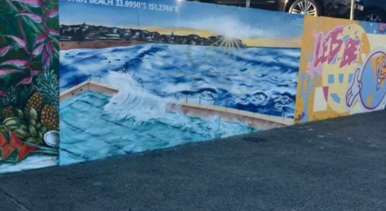 Bondi Beach Graffiti & Mural Wall