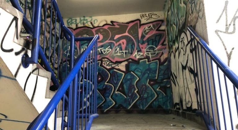 Graffiti stairwell 