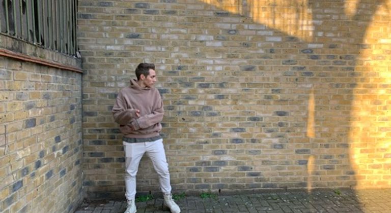 Yellow brick wall corner