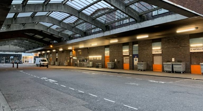 Old vehicle underpass