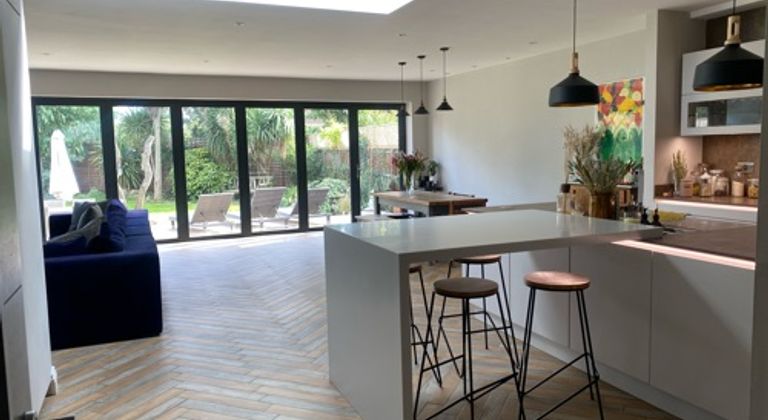 Large light open plan house