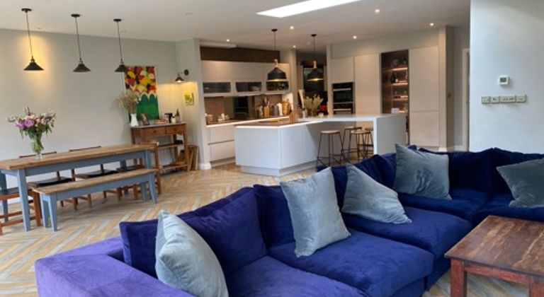 Large light open plan house