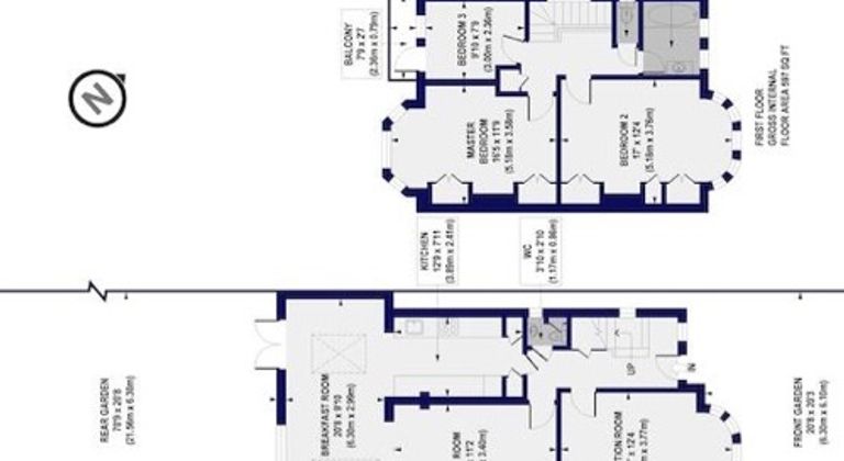 Bright 3 bedroom red brick 1920’s semi detached house located next to field, close to Central London & tube