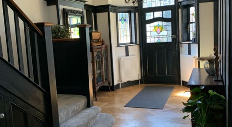 Modern North London family house Large patio and garden