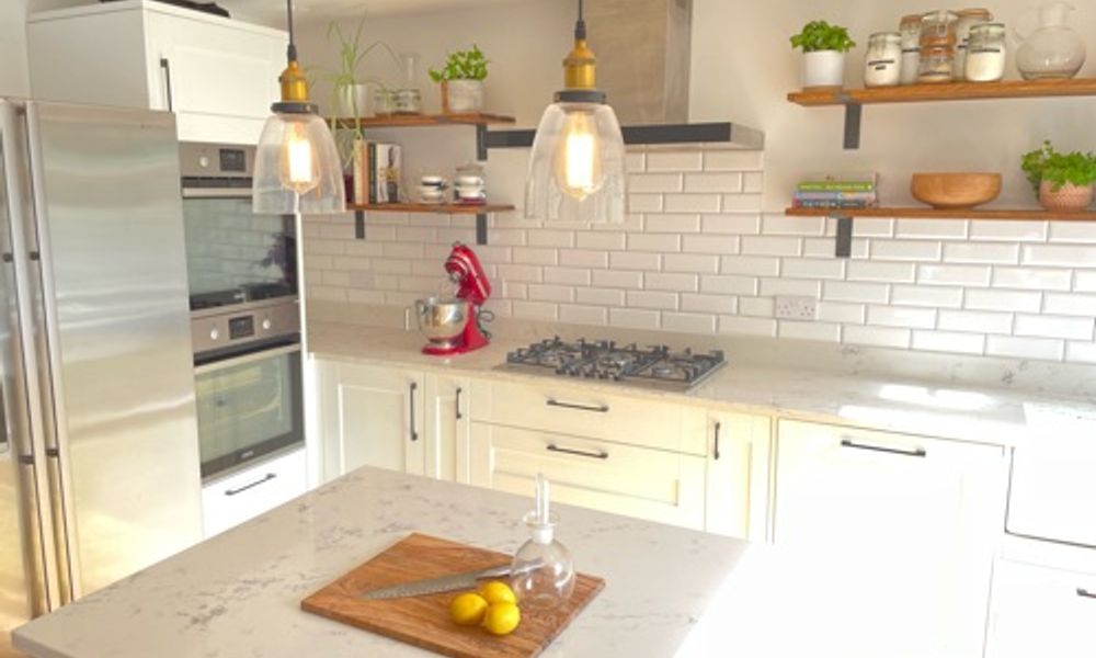 Bright, natural light and beautiful filming kitchen