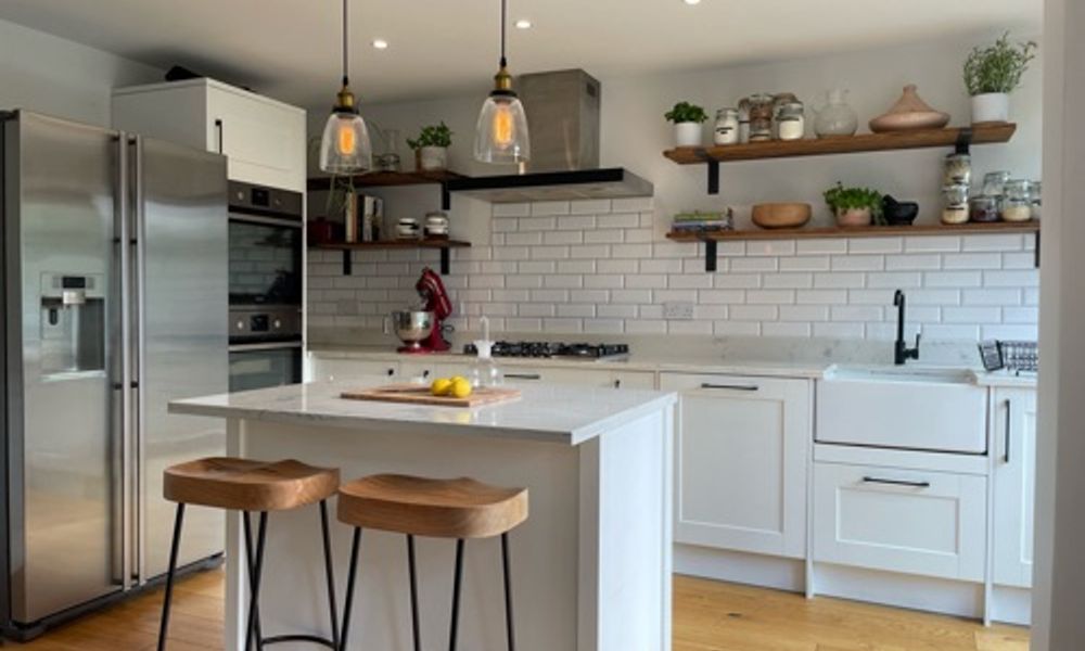 Bright, natural light and beautiful filming kitchen