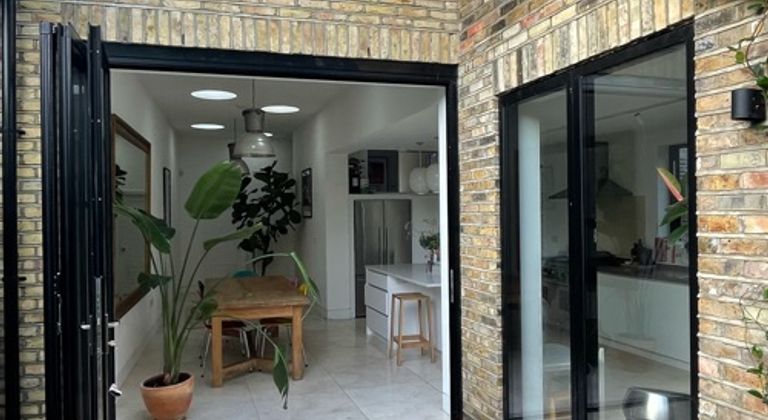 Large semi detached house with garden and terraces